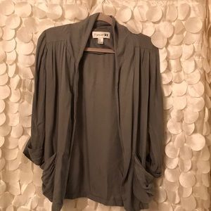 Olive green cardigan